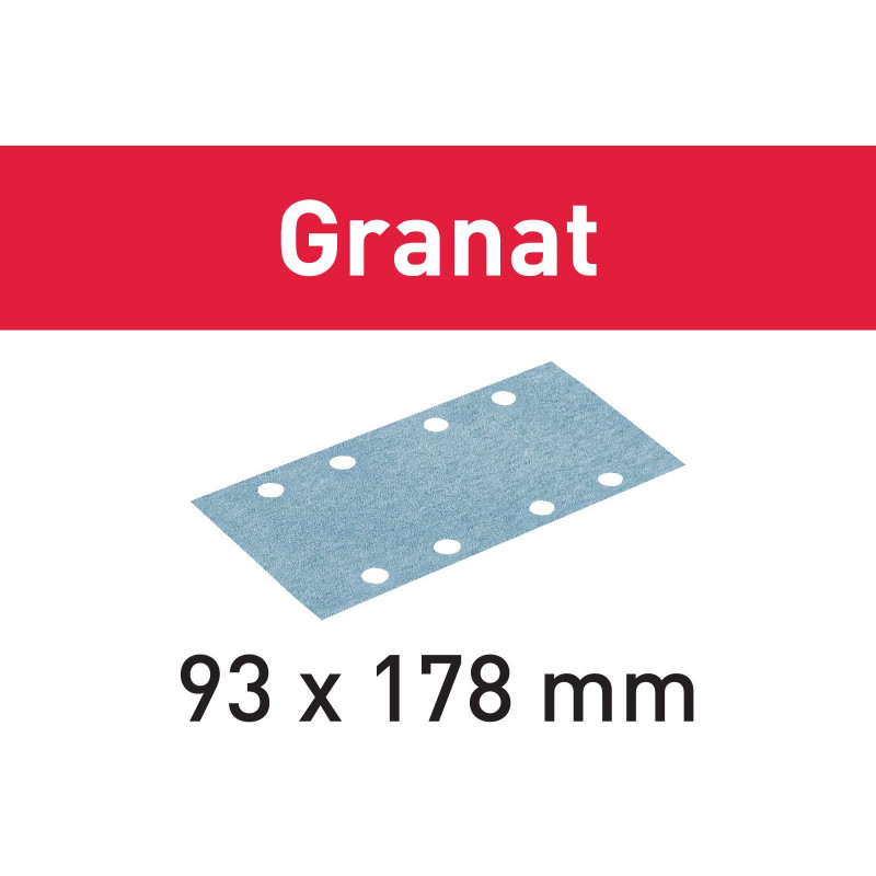 Materiały ścierne Granat 93x178 P220 GR/100 498939