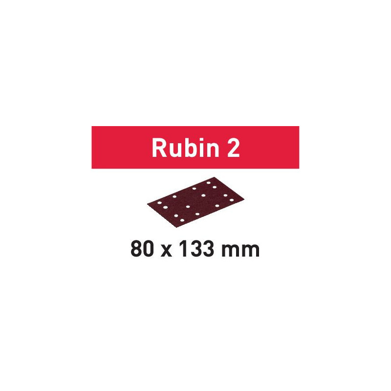 Materiały ścierne Rubin 2 80x133 P180 RU/50 499052 Materiały ścierne Rubin 2 80x133 P180 RU/50 499052