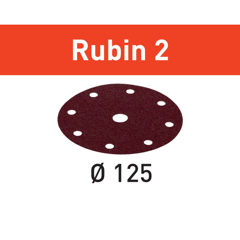 Materiały ścierne Rubin 2 D125 P180 RU/50 499099