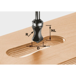 Frez do listew uchwytowych HW S8 R16/NL32 491033