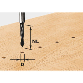 Wiertłofrez do otworów przelotowych HW S8 D5/30 491064
