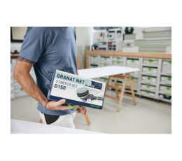 Materiały ścierne z włókniny Granat Net D150 GR NET-Set 578667