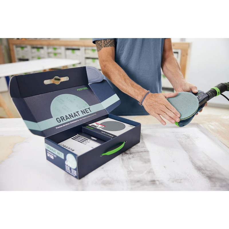 Materiały ścierne z włókniny Granat Net D150 GR NET-Set 578667