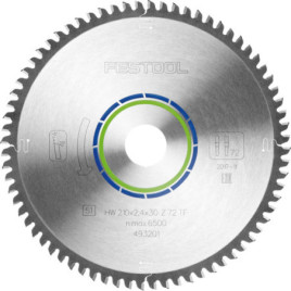 Tarcza pilarska ALUMINIUM/PLASTICS HW 210x2,4x30 TF72 493201