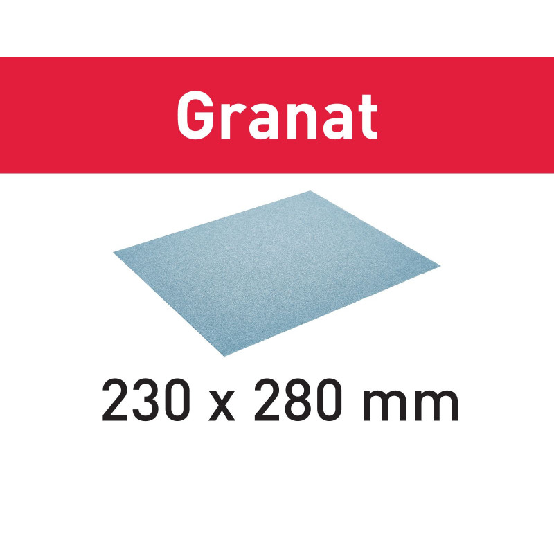 Ręczne materiały ścierne Granat 230x280 P40 GR/10 201256