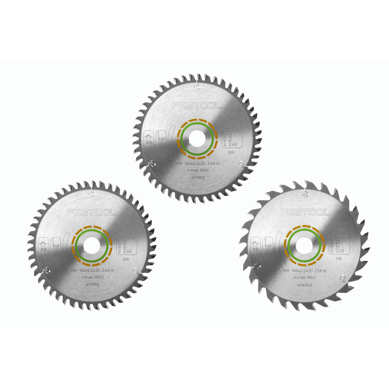 Zestaw tarcz pilarskich KSB-SORT/3 W 160x2,2 578565 Zestaw tarcz pilarskich KSB-SORT/3 W 160x2,2 578565